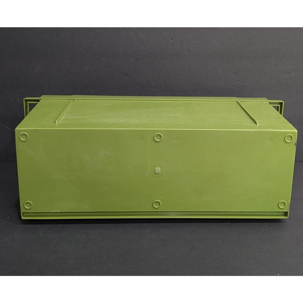 Storage Cabinet Kitchen Bathroom Retro 1960s 1970s Green Plastic Wall Hanging - Picture 14 of 15